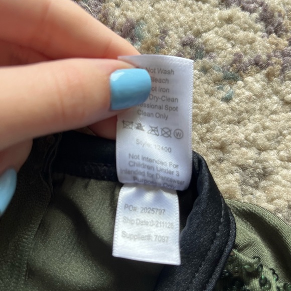 Weissman Green Sequin Bodysuit - Picture 5 of 5